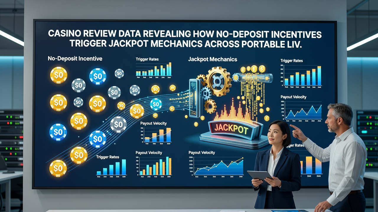 Grafiek met casino review data over jackpot triggers in mobiele live tafelspellen met no-deposit incentives